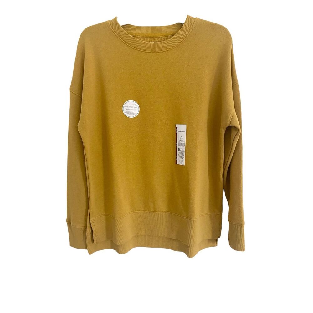 New Time and Tru Mustard Yellow Sweatshirt Oversized S